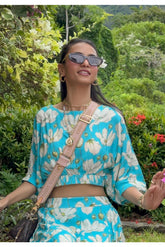 Stitched Linen Shirt + Skirt